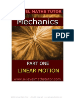 Mechanics Part One Linear Motion