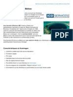 Fiche Descriptive - Société Offshore Au Bélize (ICO Services)