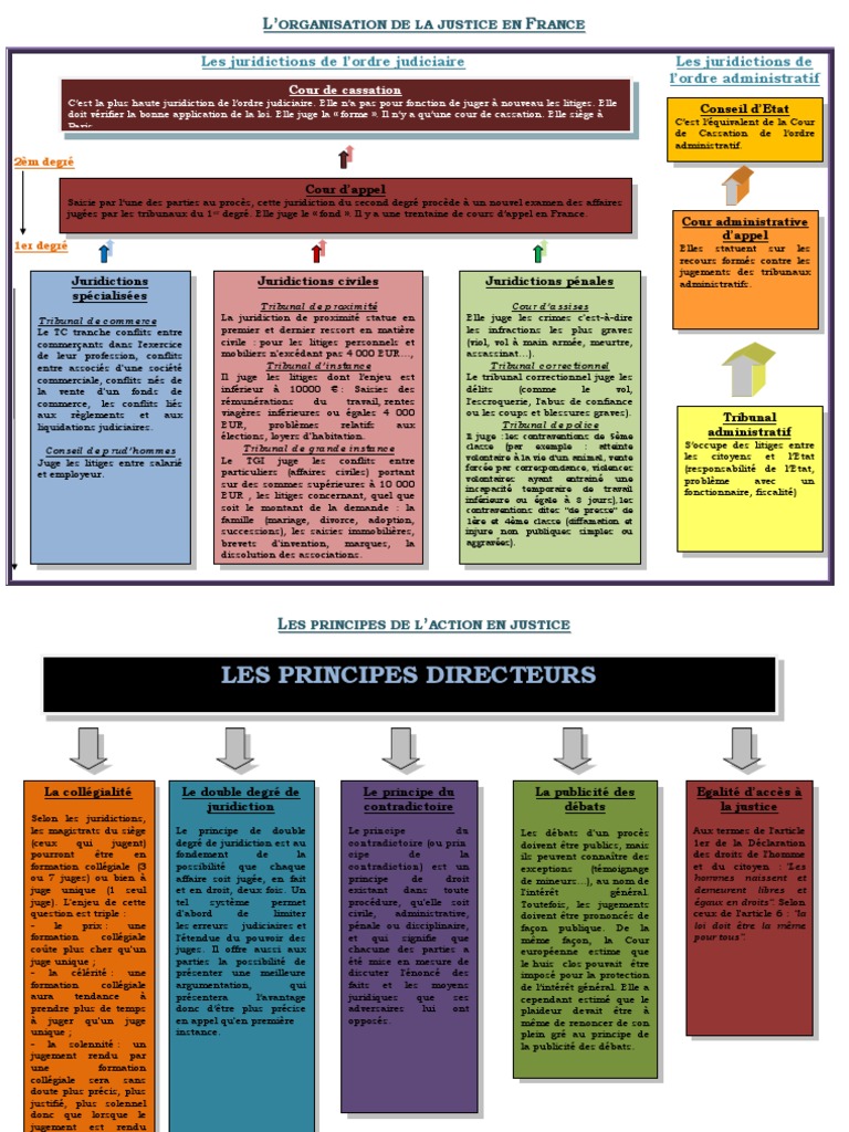 Organisation de la justice en France | PDF | Juge | Séparation des pouvoirs