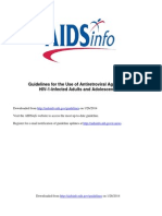 Guidelines For The Use of Antiretroviral Agents in HIV-1-Infected Adults and Adolescents