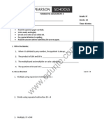 Class 4 Cbse Maths Question Paper Fa 2