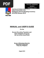 Phil-IRI School Level Components Rel 2010 Manual
