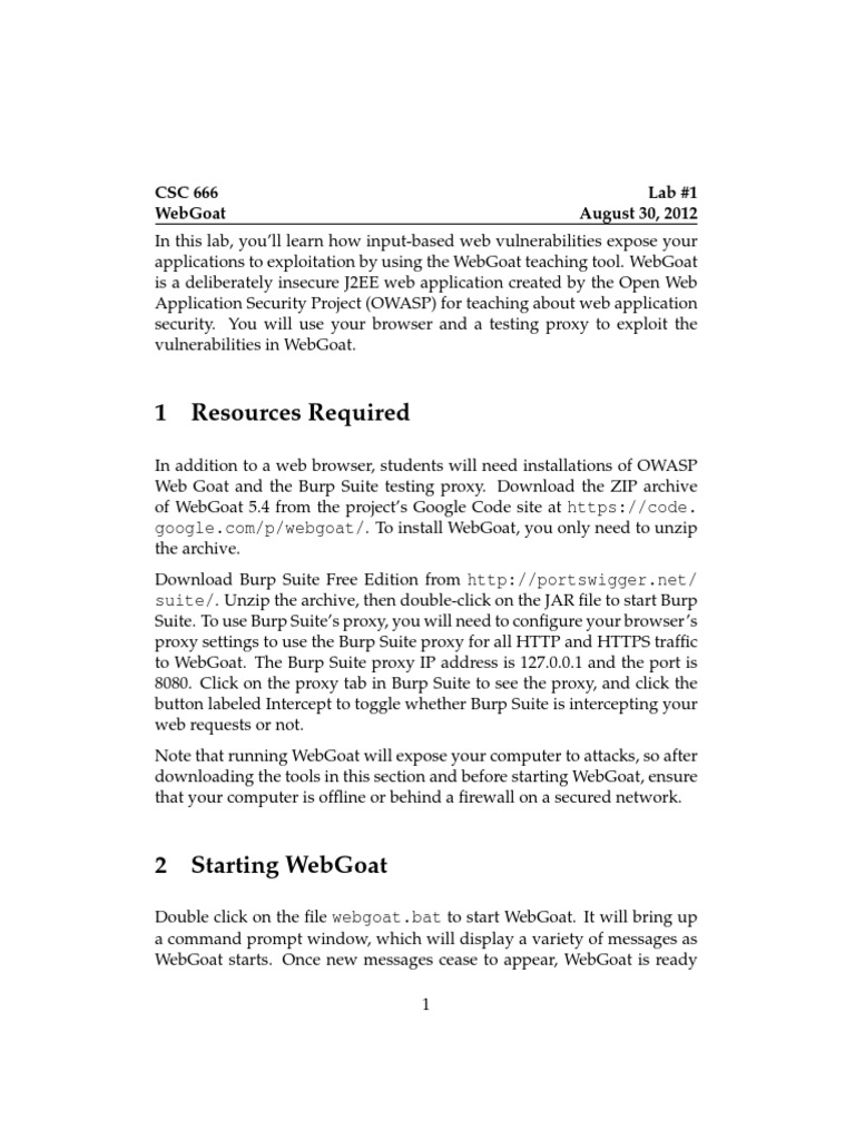 Web Security Lab for Students | PDF | Technology & Engineering