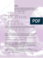 Total and Partial Derivatives: Dr. W. A. Fingerhut's Class Notes - All Rights Reserved