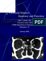 Paranasal Sinuses Anatomy Function