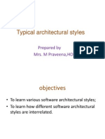 Typical Architectural Styles: Prepared by Mrs. M Praveena, HOD MCA