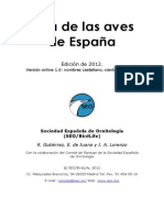 Lista - Aves Espana 2012 PDF