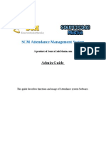 SCM Attendance Management System: Admin Guide