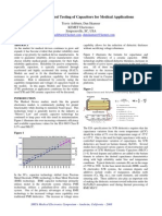 Highly Accelerated Testing of Capacitors for Medical Applications