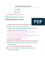 Year 2 Worksheet Wednesday 1: CSIM Questions Are in Blue