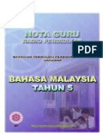Nota Guru Bahasa Malaysia Tahun 5