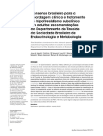 Consenso Brasileiro para Abordagem Clinica e Tratamento Hipotireoidismo PDF