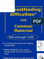 Common Maternal Breastfeeding Problems