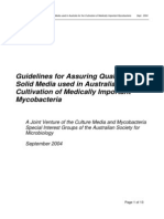 Guidelines For Quality of Solid Mycobacteria Media Sept 2004
