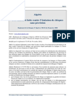 Algerie - R.2008-01 Cheque Sans Provision