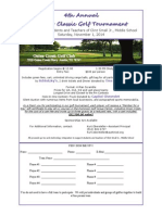 2014 Golf Tournament Flyer