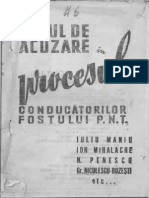 Actul de Acuzare in Procesul Conducatorilor Fostului PNT Iuliu Maniu Ion Mihalache N, Penescu GR Niculescu Buzesti