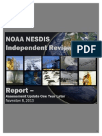 NOAA NESDIS Independent Review Team - Assessment Update One Year Later