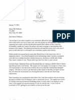 Sen. Marty Golden Letter to Mayor de Blasio Re