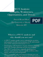 SWOT Analysis: Strengths, Weaknesses, Opportunities, and Threats
