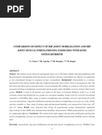 Download Comparison of Effect of Hip Joint Mobilization and Hip Joint Muscle Strengthening Exercises With Knee Osteoarthritis a Tanvi r Amrita r Deepak p Kopal Srji Vol 3-Issue 1 Year 2014 by Dr Krishna N Sharma SN203246248 doc pdf