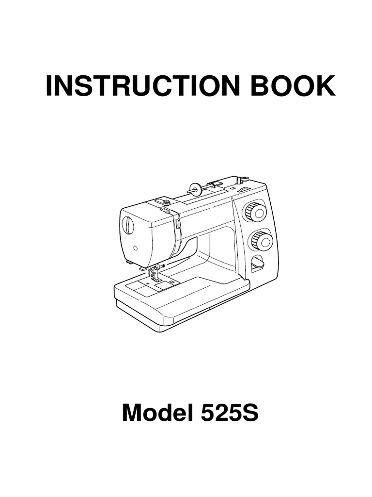 Janome Sewist 525S Sewing Machine Instruction Book 525S (en) | Sewing