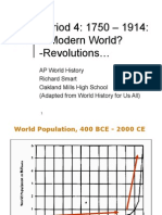 Period 4: 1750 - 1914: A Modern World? - Revolutions