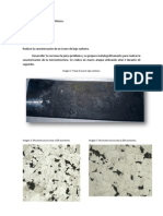 Caracterización de un Acero bajo carbono