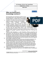 Teste 11º - Who Are Tomorrow's Knowledge Workers