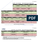 Spring 2014 - Class Schedule Electrical & Computer Engineering