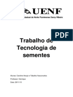 Trabalho de Tecnologia de Sementes