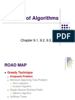 Analysis of Algorithms: Chapter 9.1, 9.2, 9.3, 9.4
