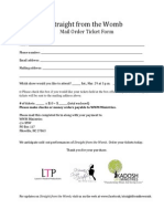 SFTW Mail Order Ticket Form
