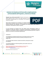 Boletin de Prensa Forma. Complementaria Enero 2014