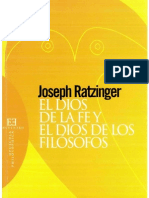 128084823 Ratzinger El Dios de La Fe y El Dios de Los Filosofos