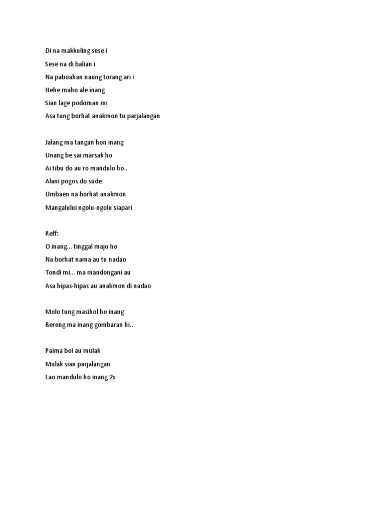 Di Na Makkuling Sese I