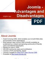 Advantages and Disadvantages of Joomla