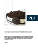 Tarta Oreo Sin Horno