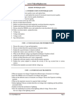 Ee2028 Power Quality Unit - 1: Introduction To Power Quality