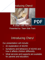 Introducing Cheryl: