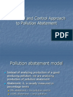Command and Control Approach To Pollution Abatement