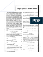 Integral Equation in Quantum Chemistry