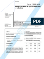 NBR 06649 - 1986 - Chapas Finas A Frio de Aço Carbono para Uso Estrutural PDF