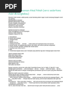 Download Teks MC Prosesi Pelaksanaan Akad Nikah Minangkabau by Arzeel Hameed SN203336004 doc pdf