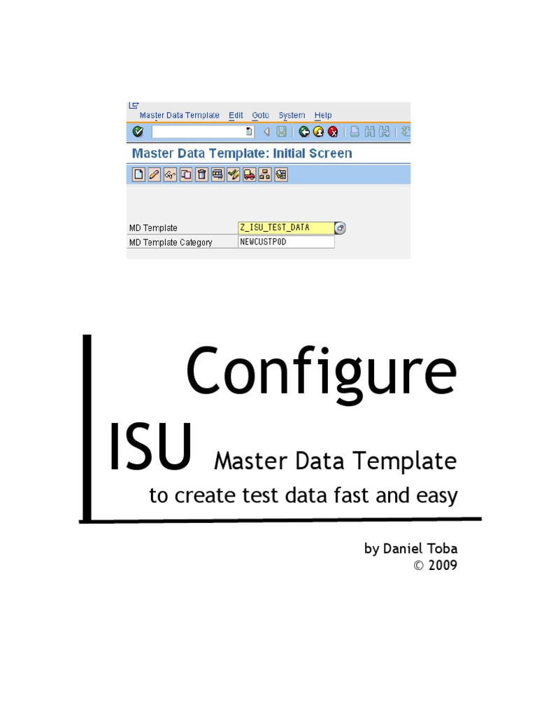 How To Configure Master Data Template Part 1 | PDF