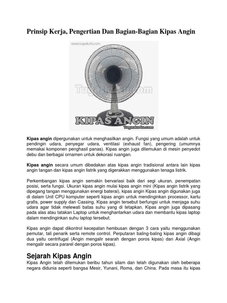 Cara Memperbaiki Kipas Angin Cara Memperbaiki Kipas Angin