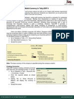 MultiCurrency in TallyERP9 for Unadjusted Forex