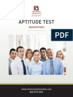 Aptitude Test for Employment