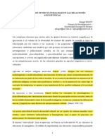 Interculturalidad y Relaciones Socioétnicas