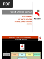 Ranhill Management of Water Utilities in Developing Countries